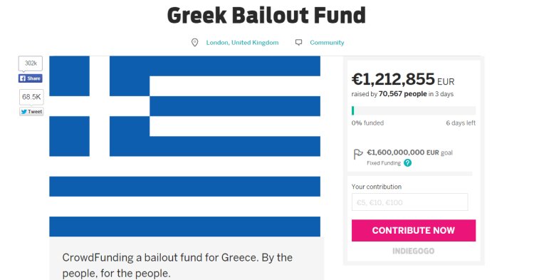Trois euros pour sauver la Grèce