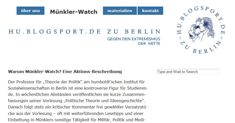 Münklerwatch & Co: Ein gefährliches Meinungsklima an Universitäten