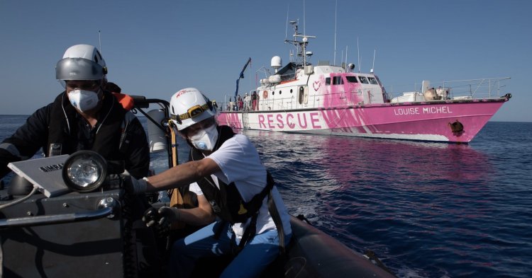 Banksy rettet Migrant*innen im Mittelmeer – ein entschiedener Europäer und sein neues Projekt