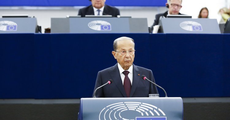 The president of Lebanon requests Europe's support