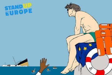 Junge Europäer karikieren die europäische Politik