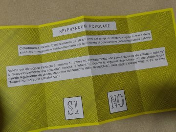8 e 9 giugno: un referendum sulla cittadinanza europea