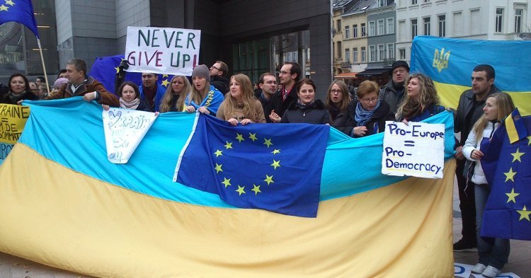 Les Jeunes Européens Fédéralistes témoignent de leur soutien aux manifestations pro-UE en Ukraine