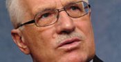 Carton rouge à Vaclav Klaus, président tchèque eurosceptique
